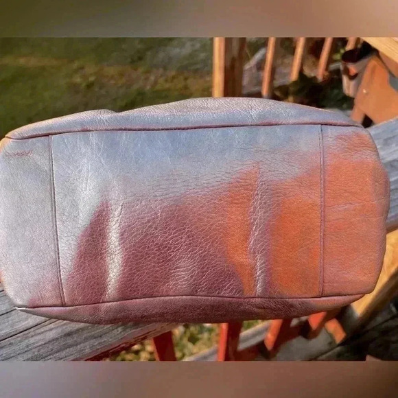 Coach Parker Zip Shoulder Bag Leather Metallic Rose Pink 13465 - Picture 6 of 8